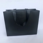 Ribbon handle paper shopping bag
